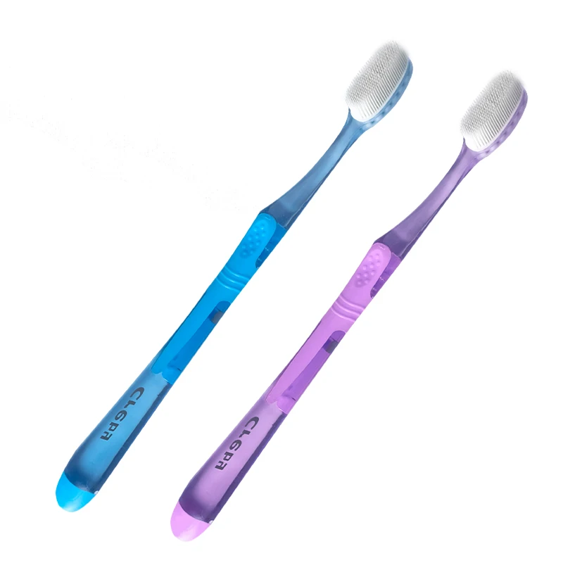 
custom big headed thick portable natural oral hygiene dental care u shape nano power 360 degree cover foldable toothbrush 