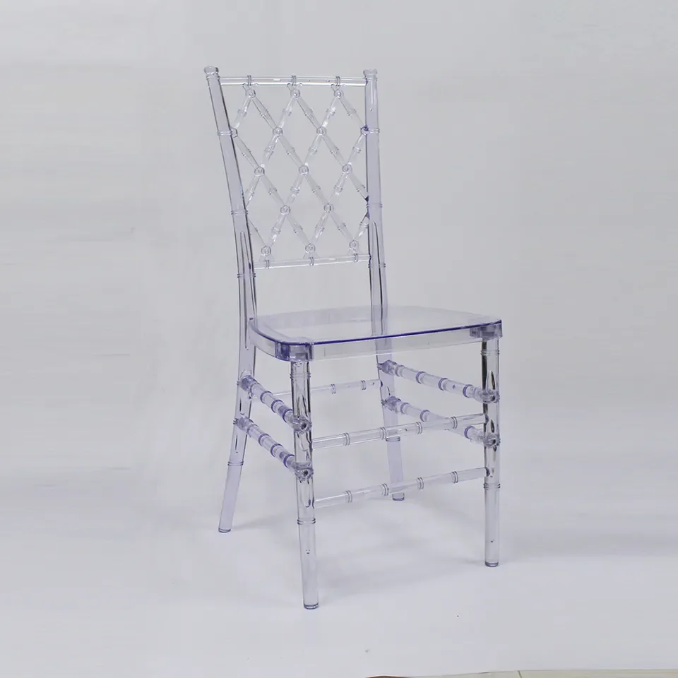 Wholesale China Acrylic Grid Chair Modern bar Banquet and Event Chairs for Outdoor Use Tiffany Style on Sale