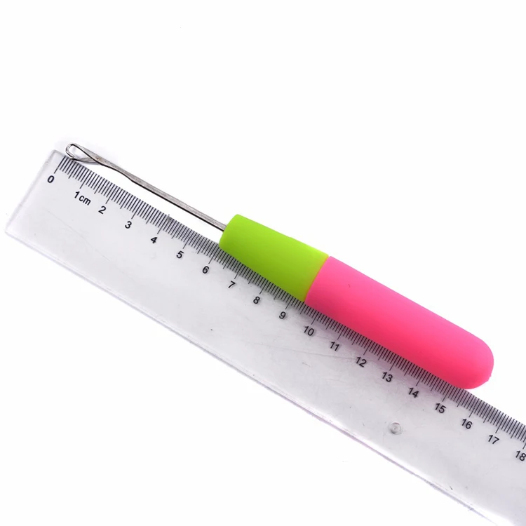Wholesale Rubber Needle Thread Hook Crochet Hair Needle Crochet Hook For Braids Wig Making Tools