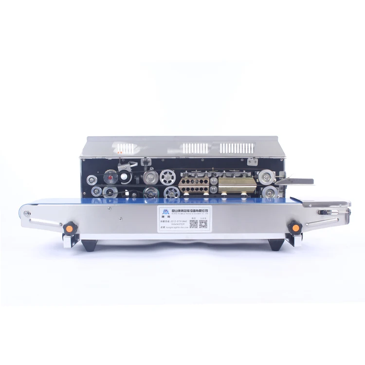 Best selling sealing machines plastic bags Ink wheel printing  hot air seam sealing machine plastic bag sealing machine