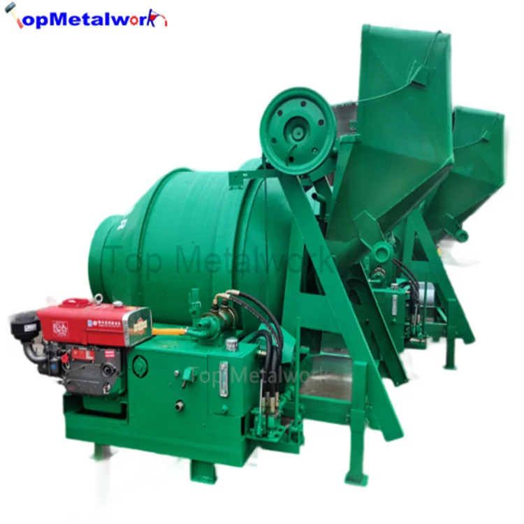 Good Price Building Construction Material JZC500 Diesel Engine Concrete Mixer Machine With Pump