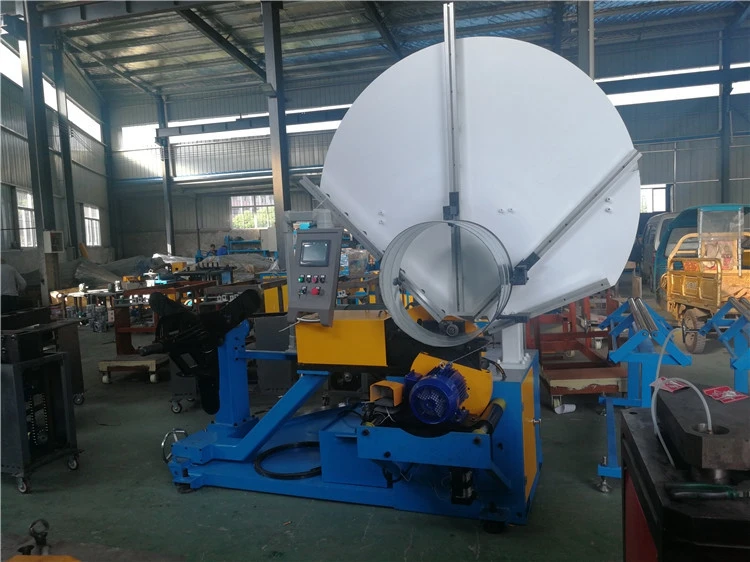 Top Quality Video Technical Support Flexible Air Round Duct Elbow Making Machine