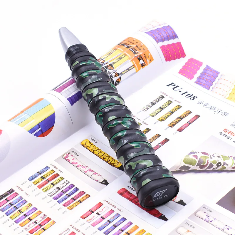  Camouflage Printed Anti Slip Badminton Racket Overgrip Absorbent Grip