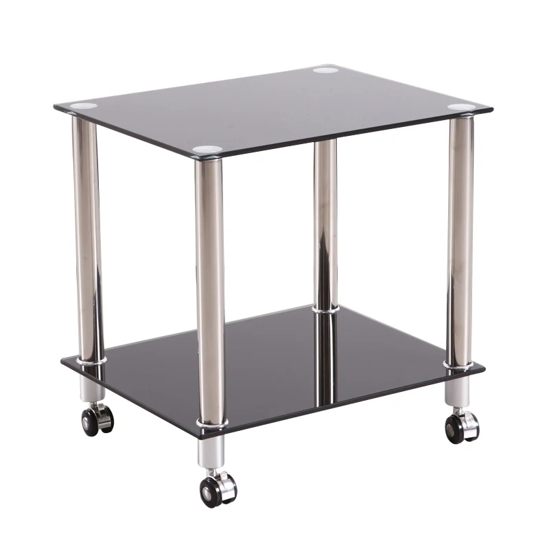 
Popular Design Portable Wheeled Unique Moroccan Glass End Table 