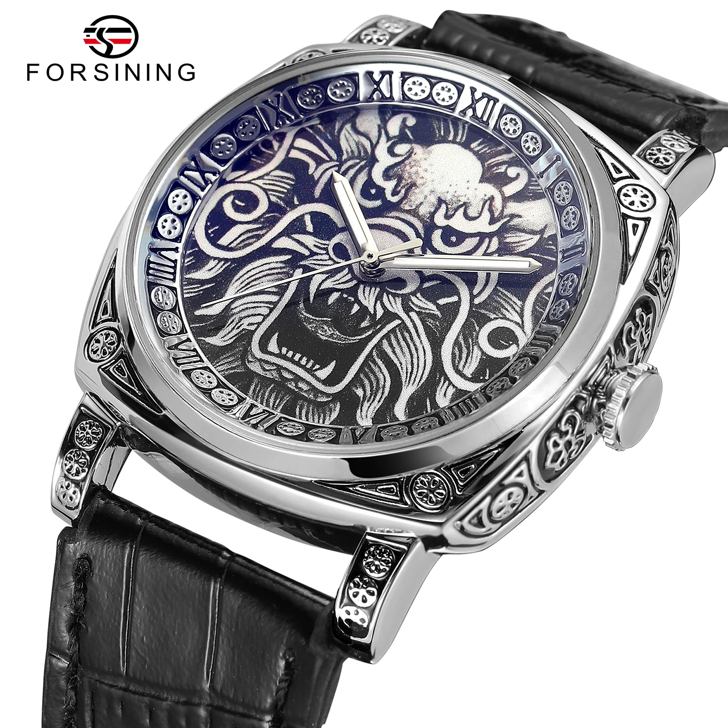 Forsining Relojes Montre Новый дизайн автоматические механические наручные часы jam tangan мужские часы
