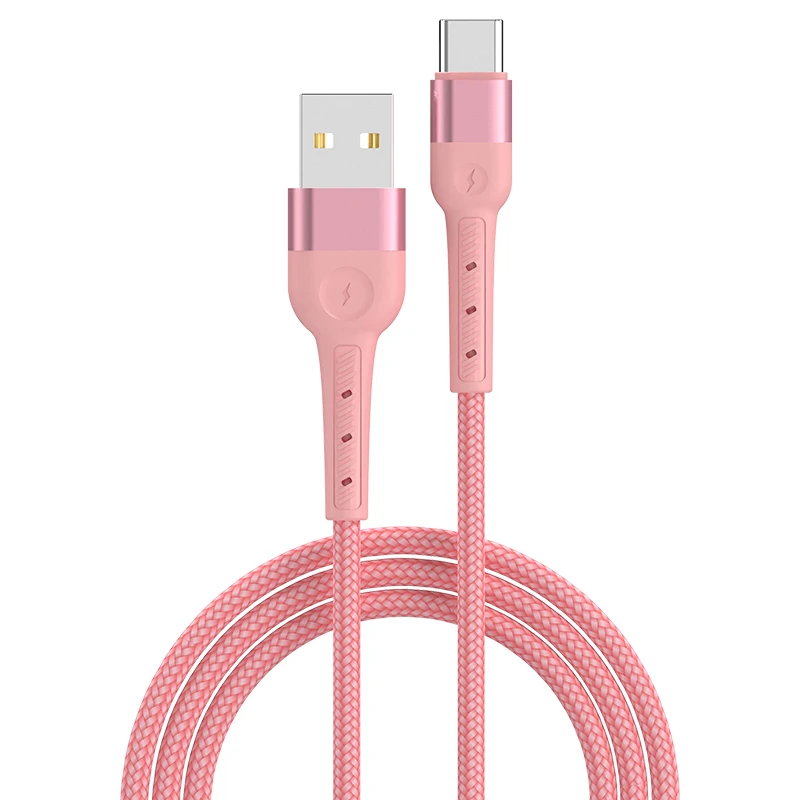 Бесплатная доставка, оригинальный дизайн, нейлоновый usb-кабель type-c, быстрая зарядка