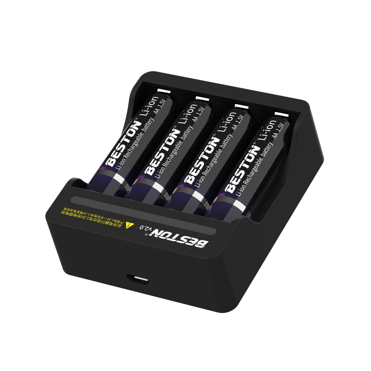 BESTON 4 slot fast charge 1.5V lithium battery smart charger for AA Triple A 1.5V battery