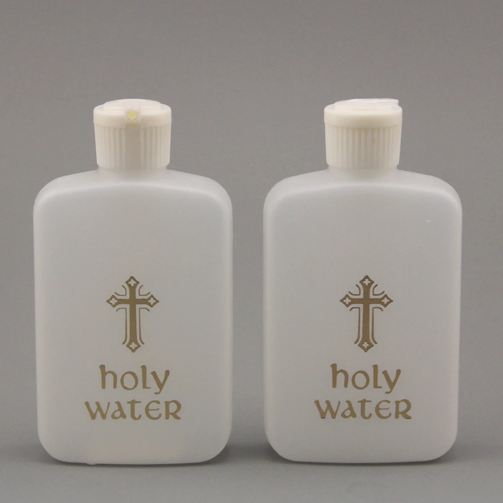 120ml 4oz Household Holy Containers Baptism Accessory Catholic Refillable Christian Water Bottle For Holy