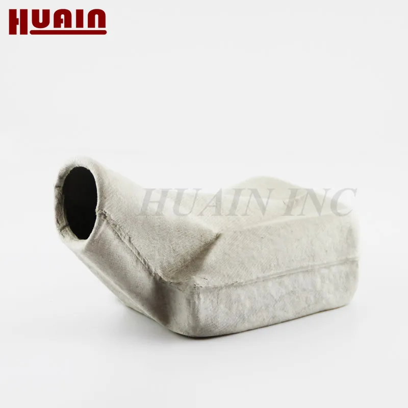 Eco Friendly Molded Medical Pulp Urine Bottles Male Urinal Pots with Lid Cellulose HUAIN