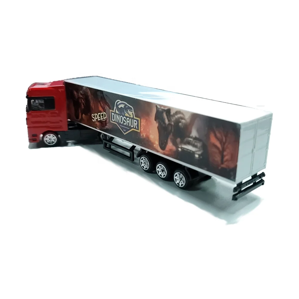 Promotion Products Truck Car Alloy Container Truck Toy Customizable Metal Truck Toy For Kids Greatest Gift Promotional Toys