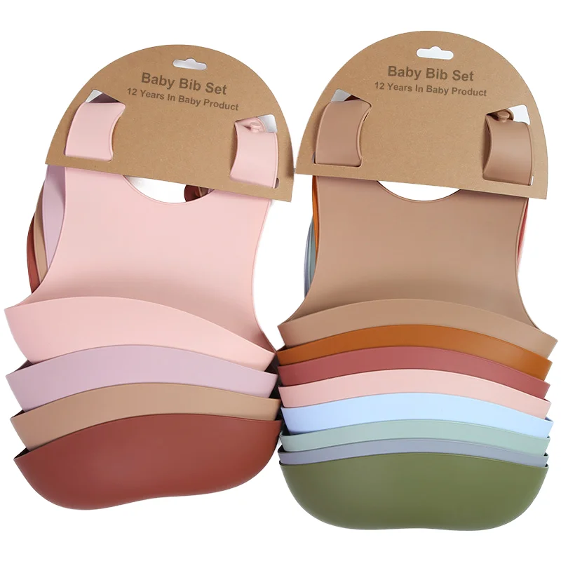 Wholesale Baby Feeding Supplie Christmas Waterproof Training Bib Pacifier Bowl Set Cotton Bandana Baby Silicone Bibs