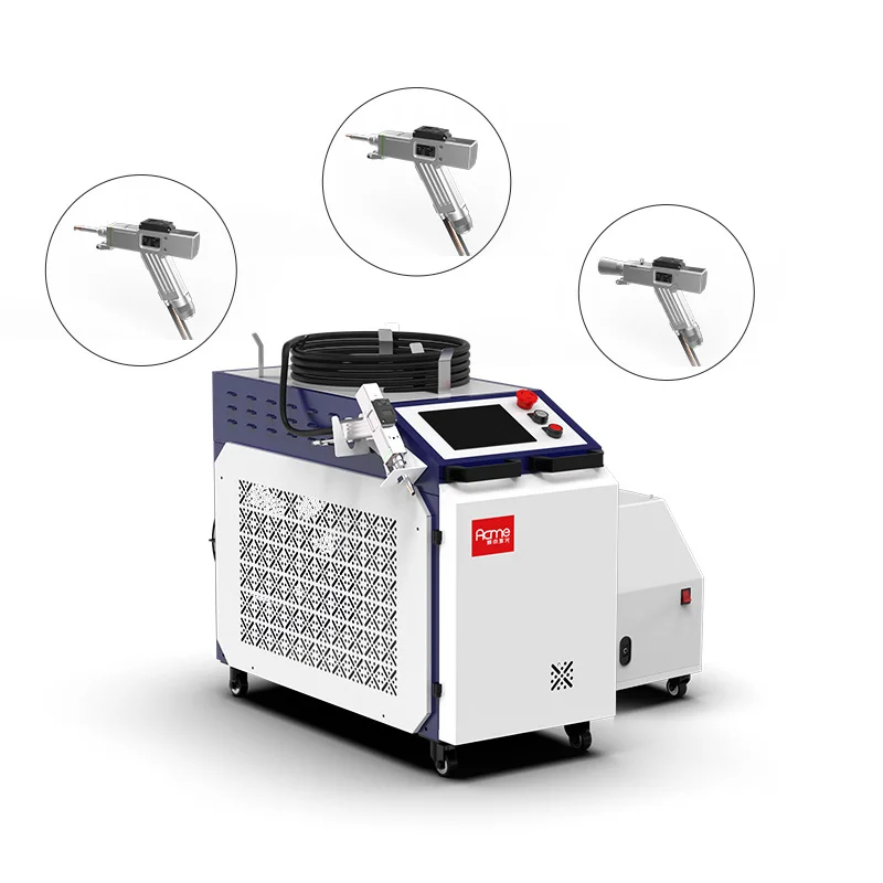 Acme Handheld 1000w 2000w 3000w fiber welder cutting cleaning 3 in 1 laser welding machines  for steel metal stainless aluminum