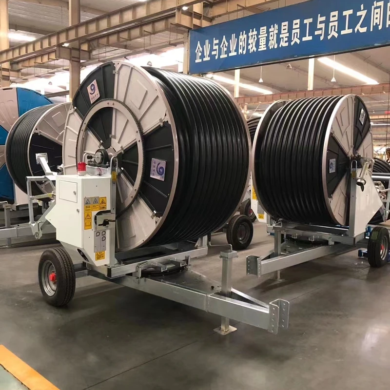 Durable Agricultural Travelling Irrigator Hard Hose Reel Irrigation Sprinkler Machine farm hose irrigation
