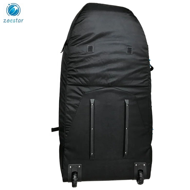 Padded Surfing Bodyboard Carry Tote Bag with Wheels Lightweight Surf board Storage Rolling Bag