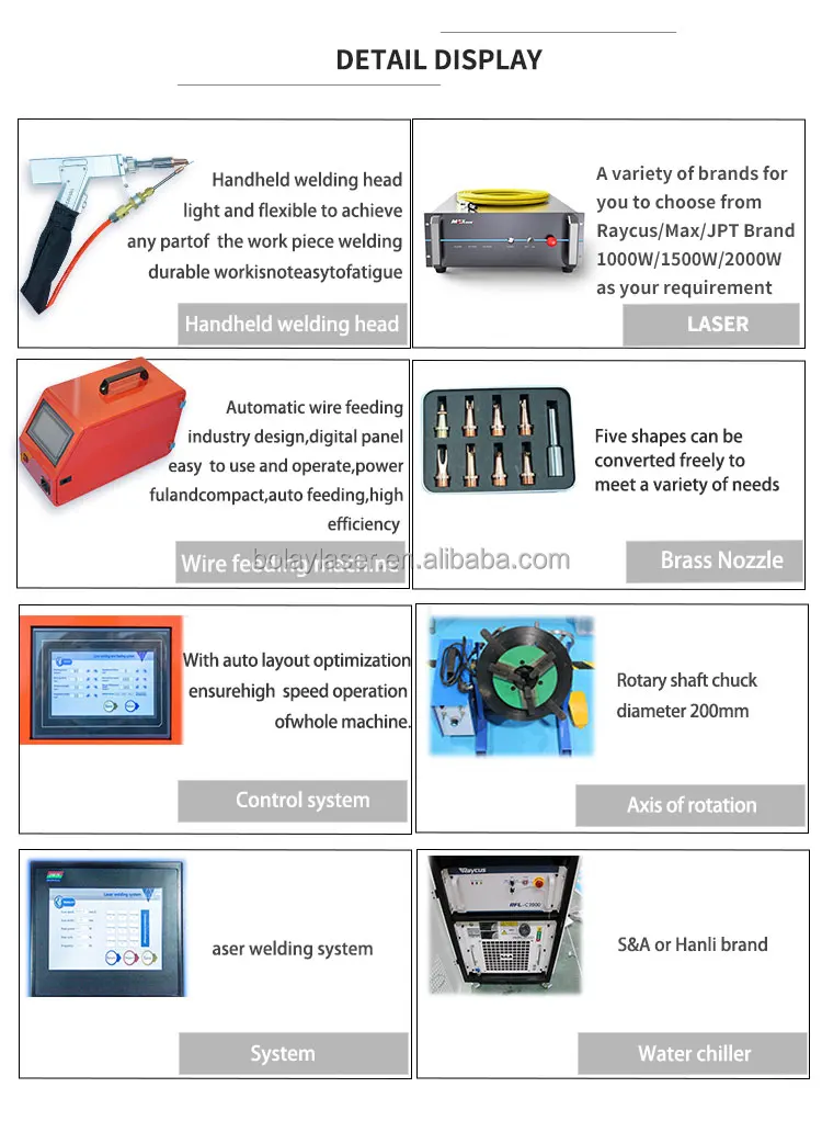 Automatic fiber laser welding machine can be used for car battery electronics mobile phone computer hardware
