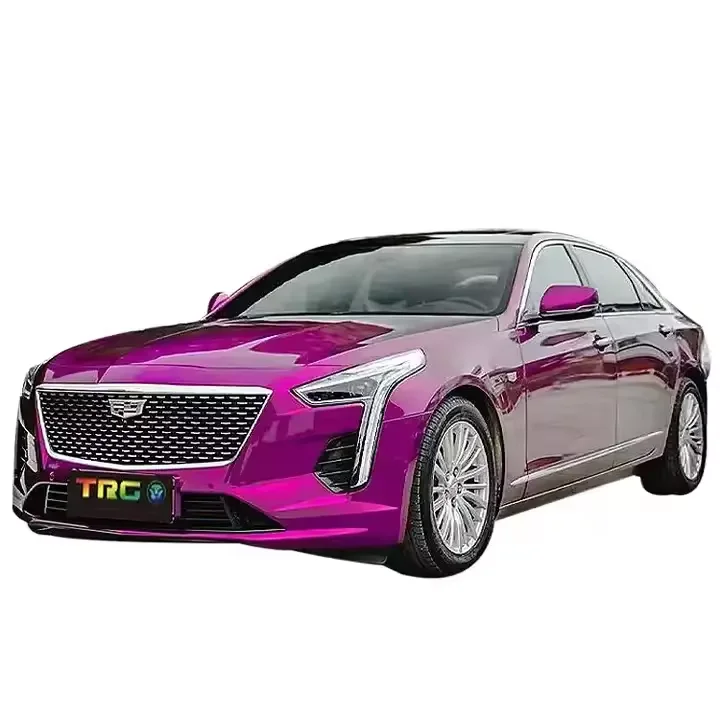 Ready to ship PVC ultra bright metal grape purple color changing film vinyl decorative film Auto wrap protective film