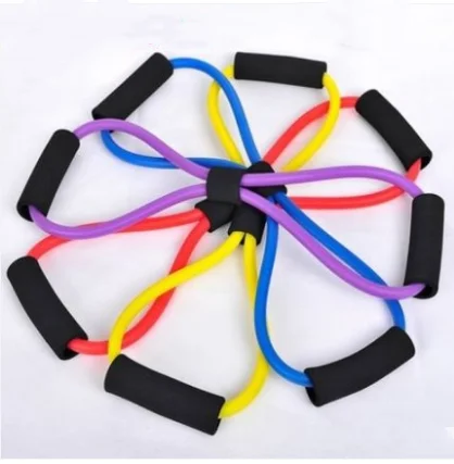 
Fitness Equipment Tube Workout Figure 8 Toner Resistance Exercise Tube Band 