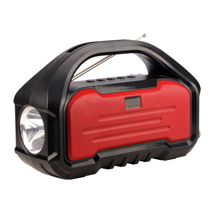 2021 Promotion Of Popular Loud Music Speaker Outdoor Led Flashlight Portable Speaker Wireless Audio Music Player