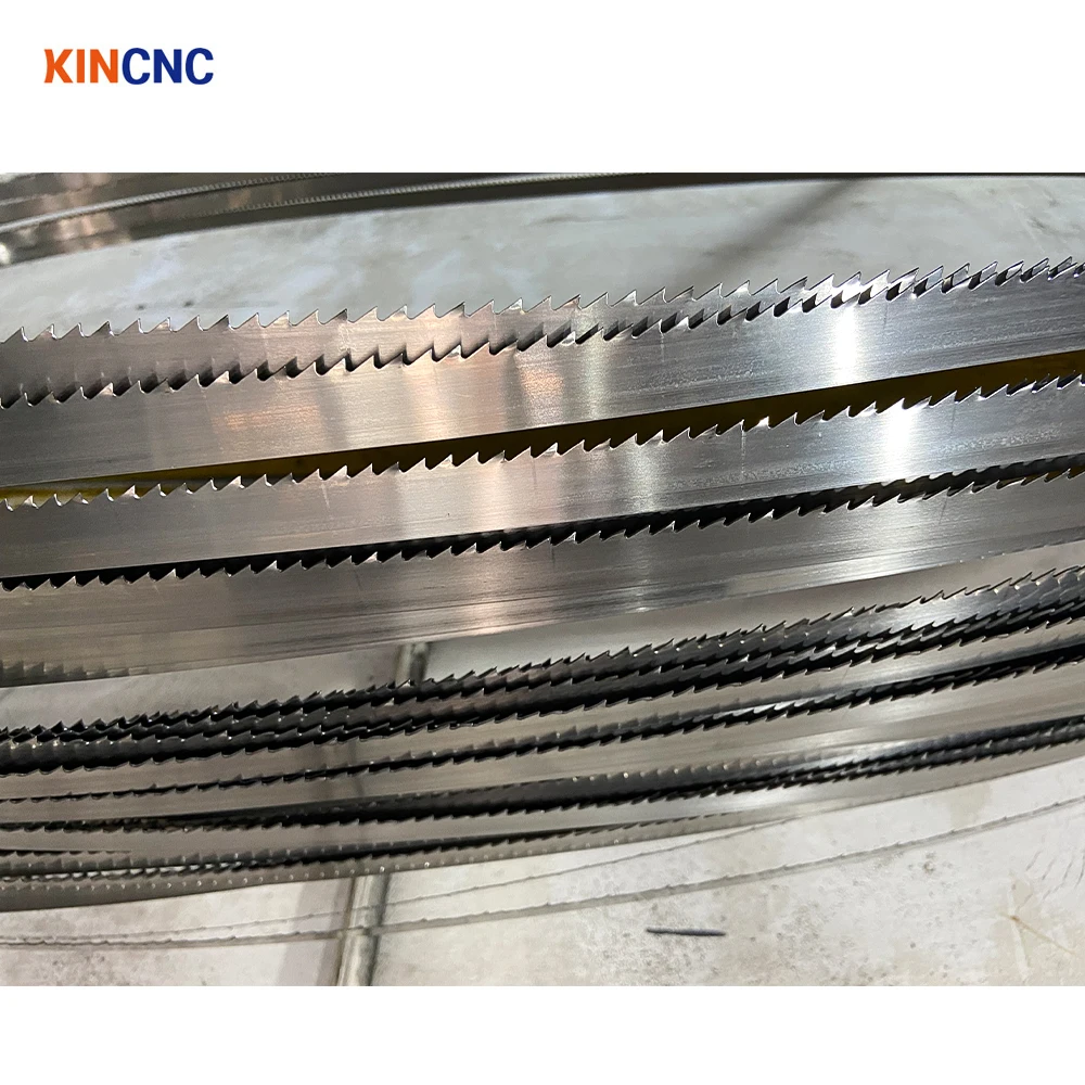 KINCNC wood band saw blade diamond bi metal band saw blades 34x1.1mm bimetal cnc band saw blade