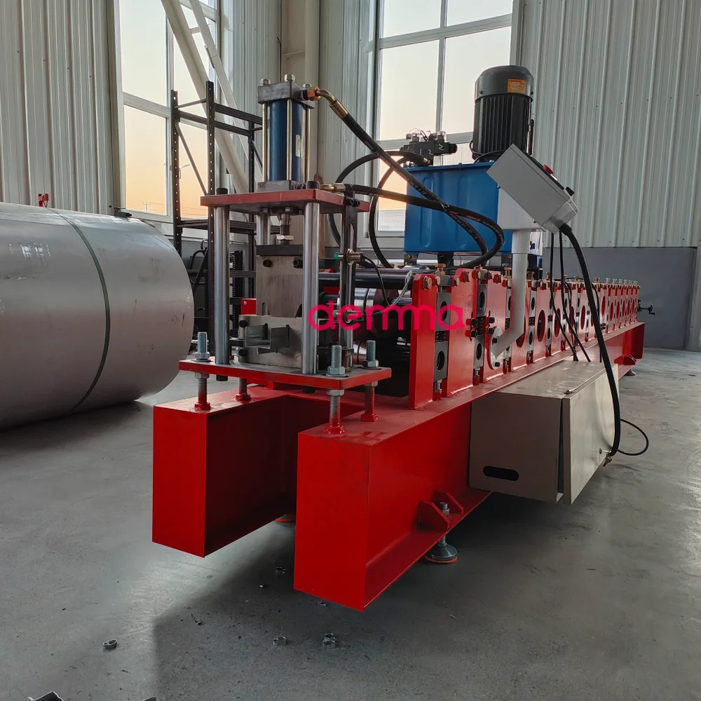 Automatic Galvanized Steel Purlin C Stud U Channel Pre Punch Roll Forming Machine