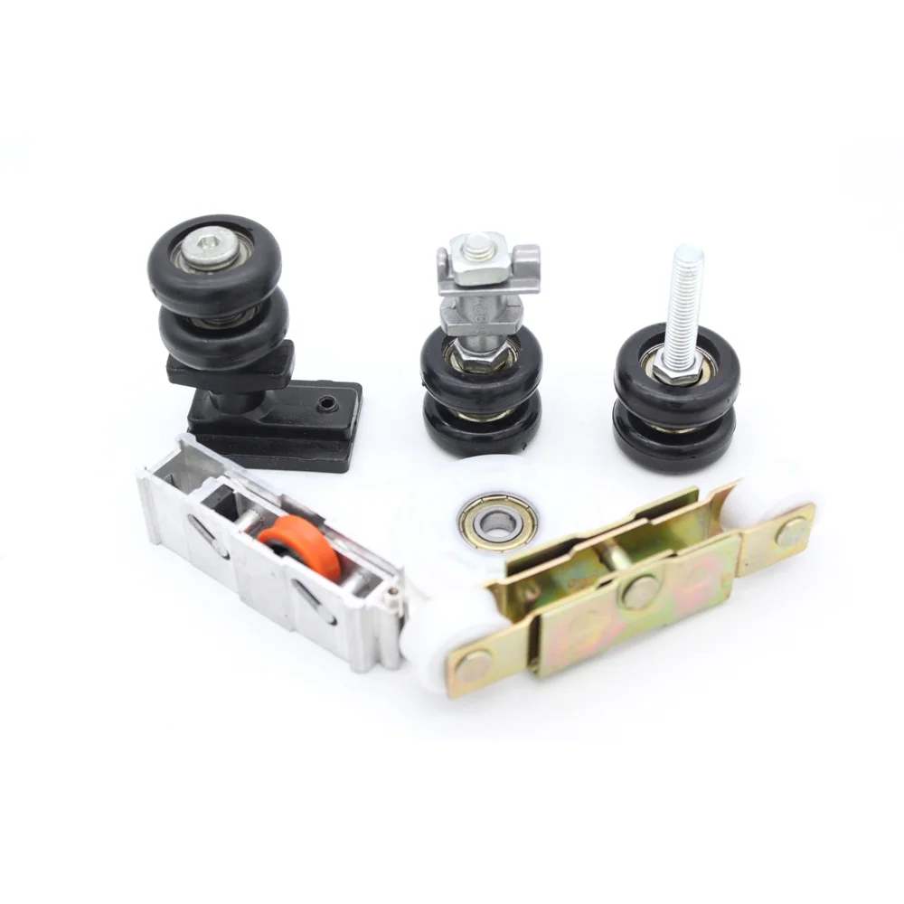 Door Hardware Iron Bearing U Grooved Aluminium Windows Accessories Hardware Roller Windows Sliding Door Pulleys