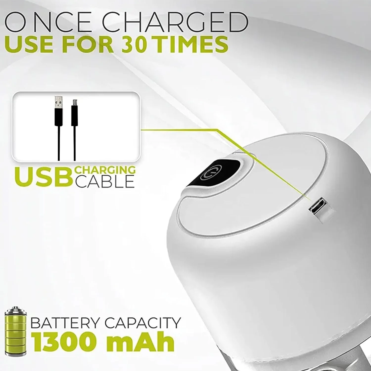 USB Rechargeable Electric Mini Food Processor Chopper Blender Garlic Vegetable Plastic Portable Cordless Steel Stainless Steel