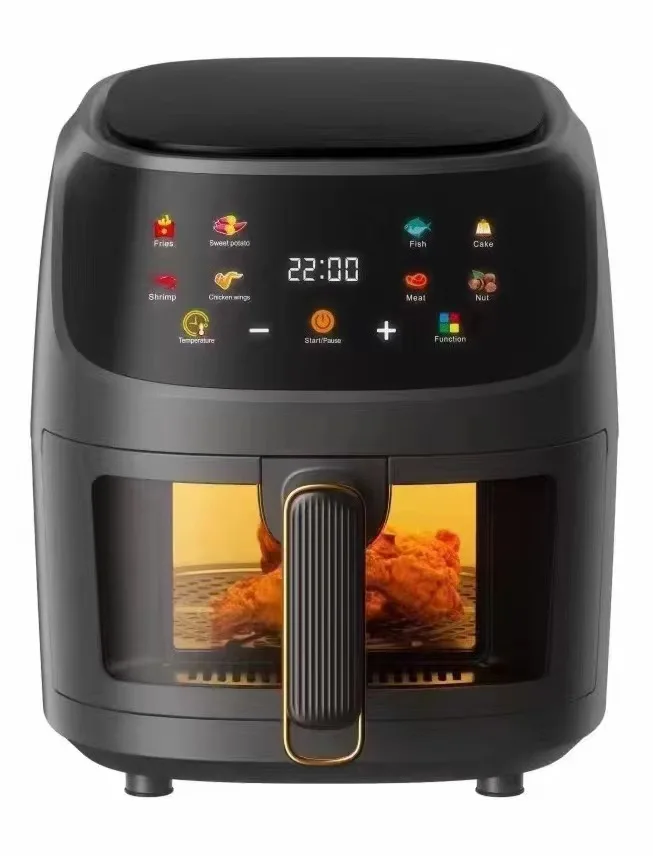 wholesale 8L Modern Digital electric glass new 8l air fryer with LCD Display Oil-Free Cooking for Family