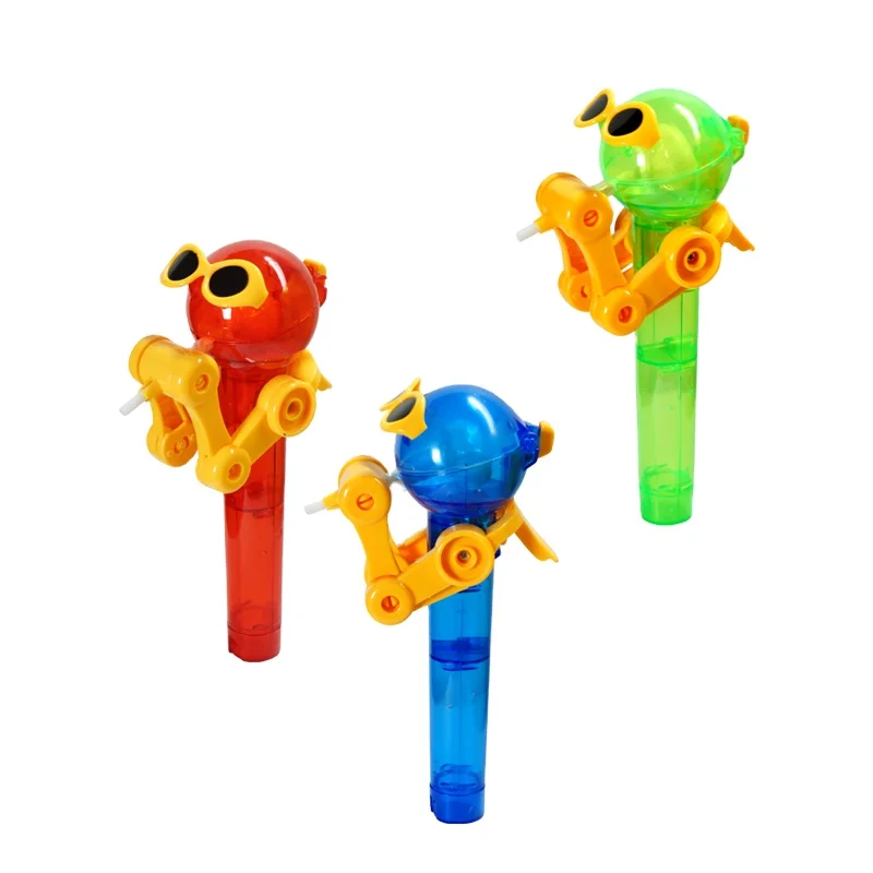 robot toy Lollipop Toy candy display box packing play and eat for kids factory direct