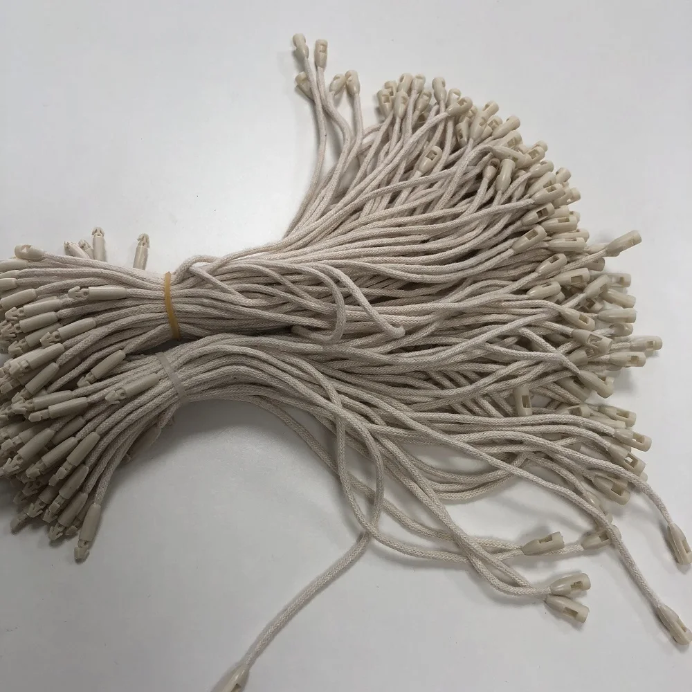 Hot Sale Plastic Bullet Head Seal Tag  Cotton Hang Tag String Wax Rope Tag