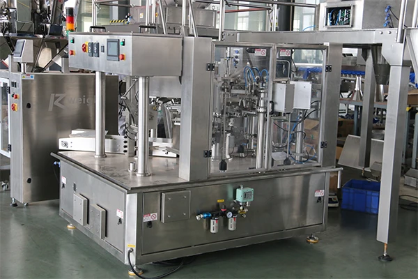 Quantitative automatic food dry fruits and vegetable multihead weigher packing machine
