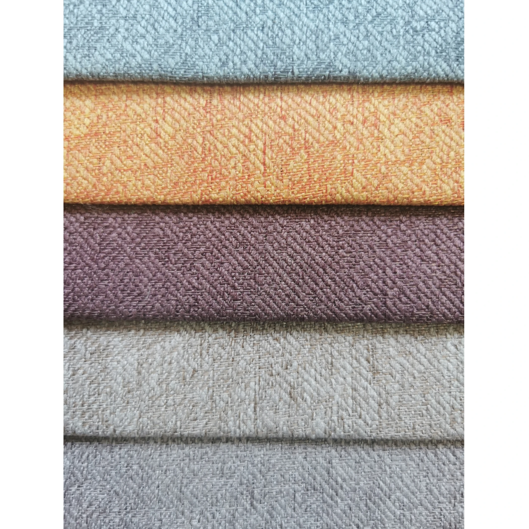 135#  Home Decor 100 Polyester Linen Look Jacquard Furniture Fabric Italian Linen Flax Fabric