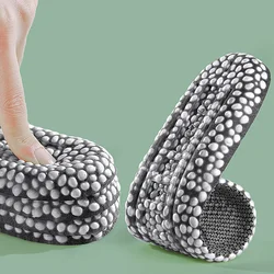 Jianhui New Wholesale Breathable Pu Popcorn Sports Insoles Shock Absorption Insole High Elastic Poron Insole