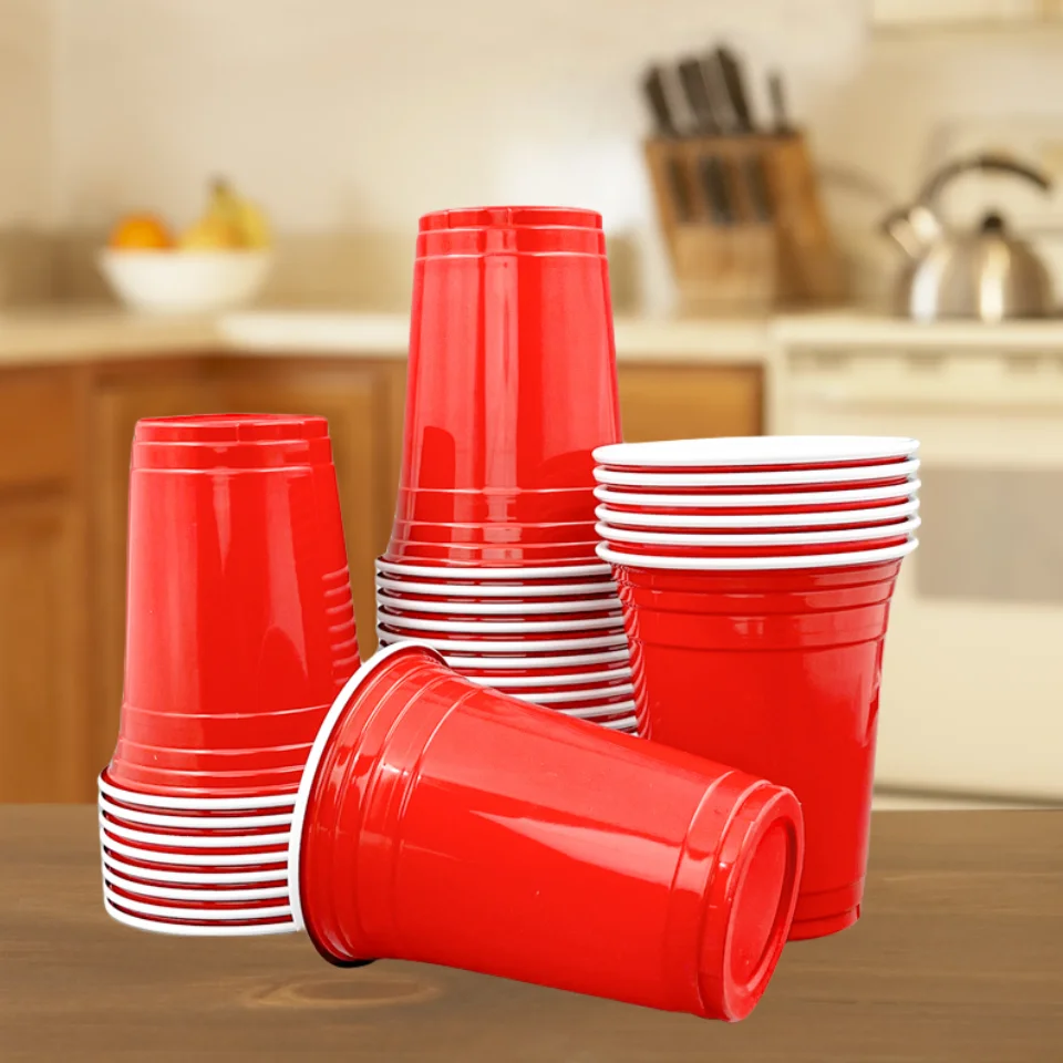 Kailiou PP material Game plastic beer pong cup party Disposable custom plastic beer cups