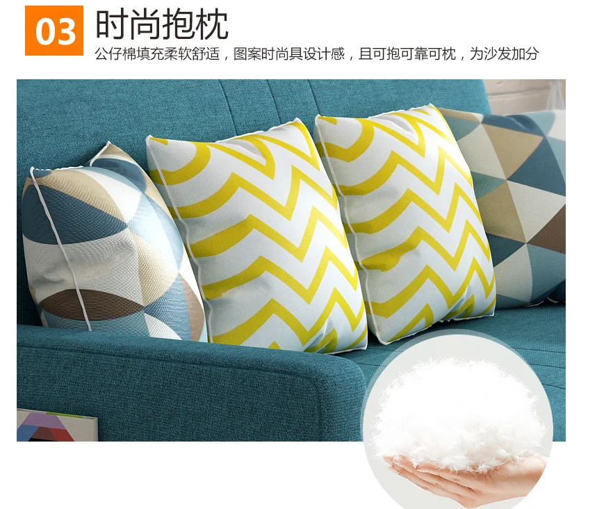 
Newest Living room upholstered restaur furniture sleeper fabric modern 5 star hotel lobby sofa 