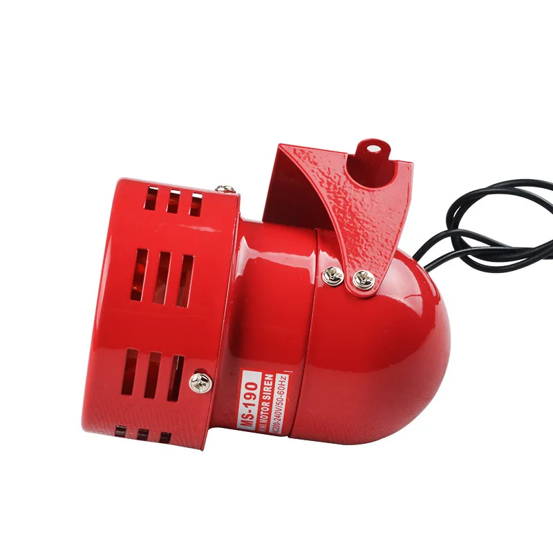 CE ISO CCC IEC certification Ms-190 electric mini motor siren alarm DC 12V 24V  AC 110V 220V