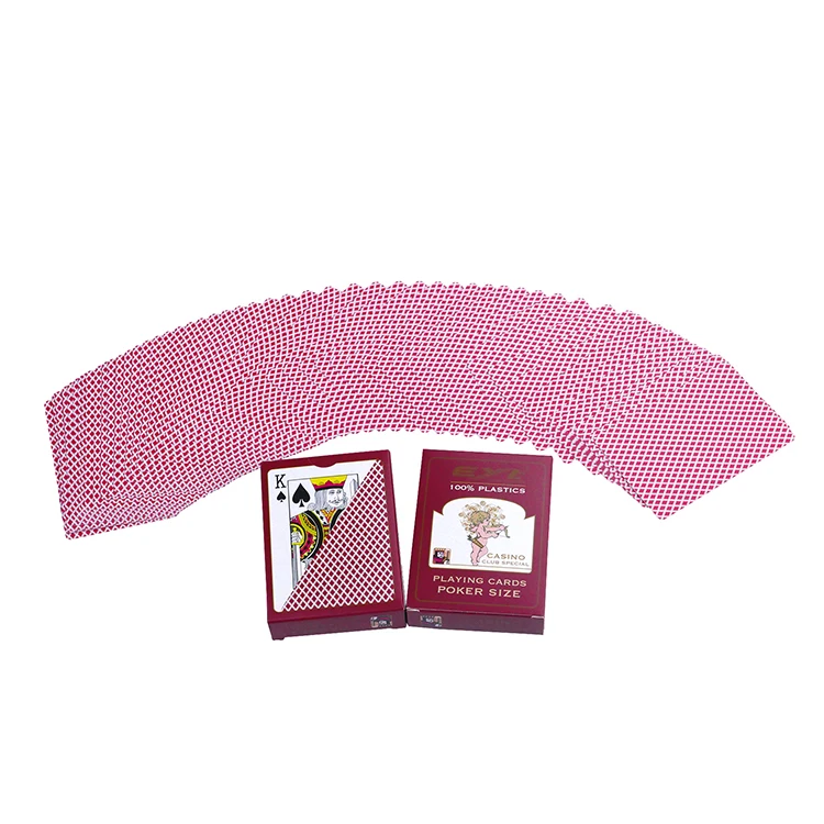 Custom Printing Logo Waterproof Plastic PVC / Paper 777 Poker Playing Cards