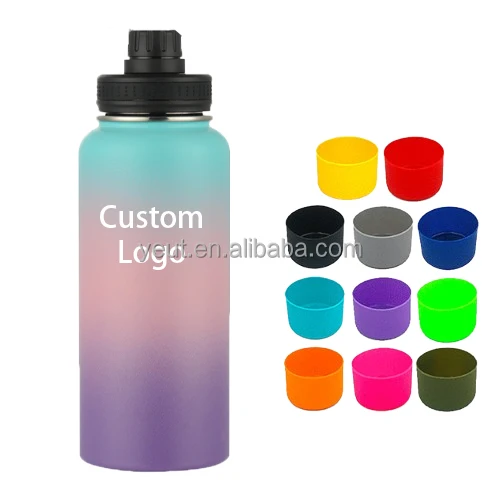 New Magnetic Factory Direct Wholesale Water Bottle phone holder vacuum sports flask for gym Top With Magnet Phone Mount Stand