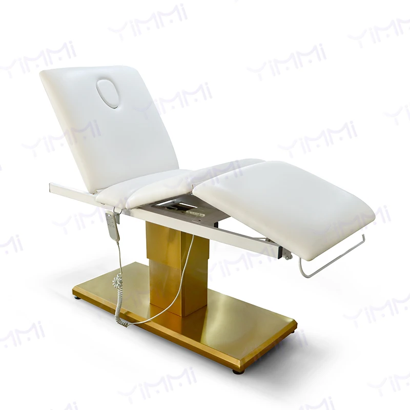 Lightweight Gold Base Massage Cosmetic Bed Puncture Aesthetic Facial Table Eyelash Electric Massage Bed