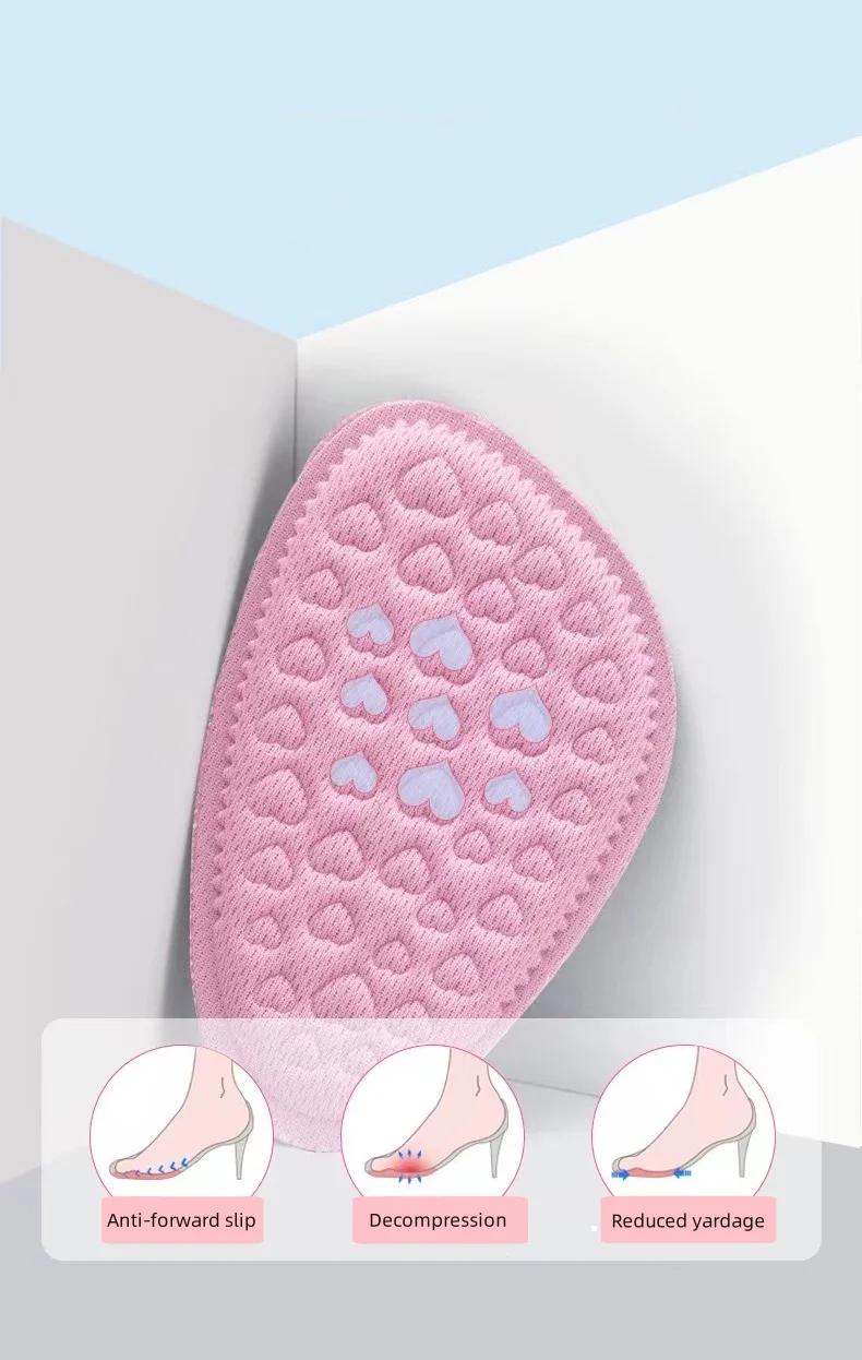 Sponge foot front palm pads breathable and sweat-absorbing comfort half size pad