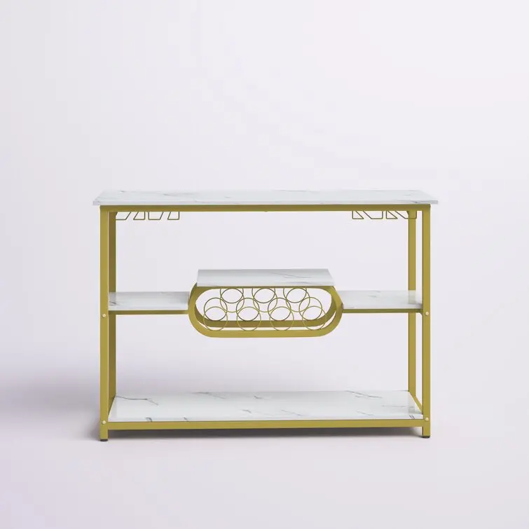 Monique 7 Bottle Floor Wine Bottle Rack wooden bottle shape wine rack