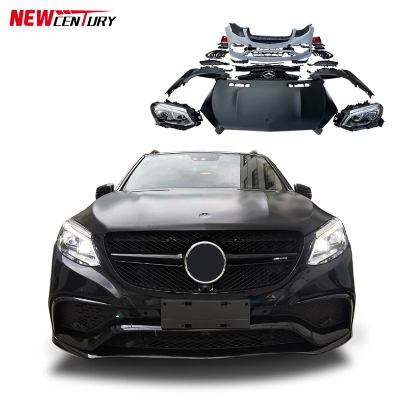 Upgrade the new body kit GLE63 AMGpp material for the old Mercedes ML model