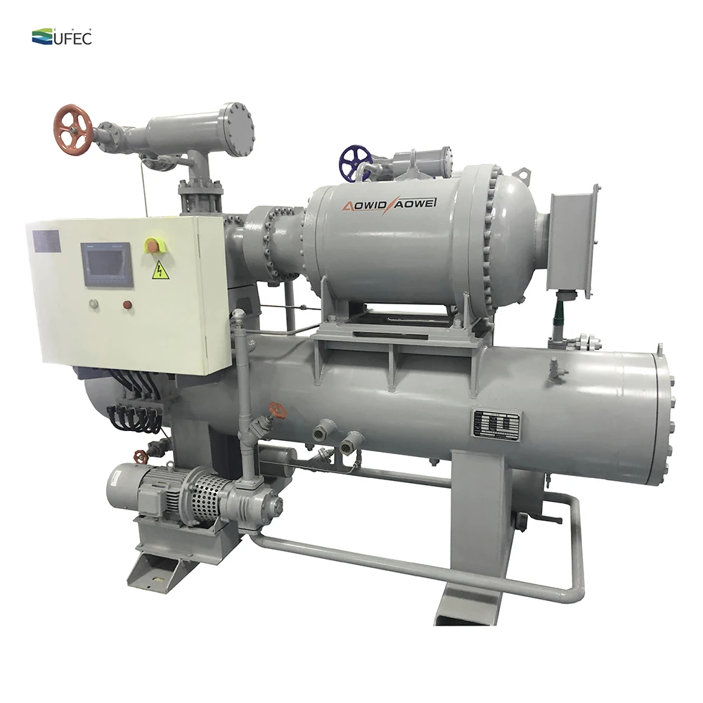 High Reliability Semi-seal Compound Two-stage Screw Freon Refrigeration Compressor Unit Series for cold room