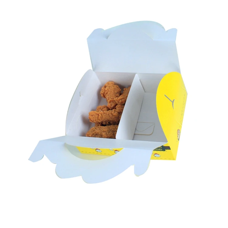 Customized Take Away Food Grade Korean Paper Hot Dog To Go French Fried Chicken Carton Burger Box Printing Fast Food Packaging