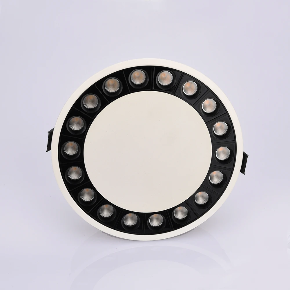 
New design top quality indoor aluminum round ceiling adjustable 15W dimmable COB recessed led spot light 