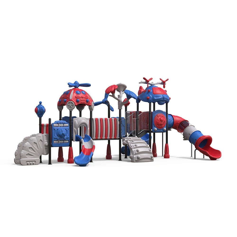 children outdoor playground equipment school climbing area slides swing set  for kids