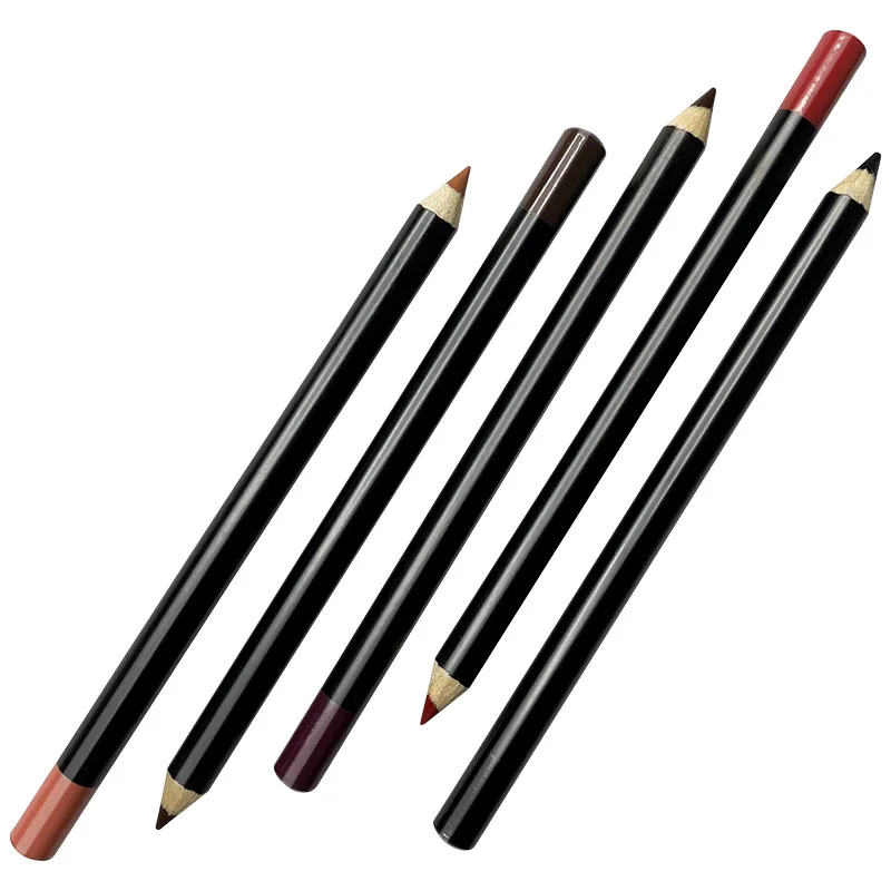 OEM Cosmetic Creamy Vegan Lip Liner Private Label Lipstick Custom Makeup Lip Liner Brown Lipliner Pencil Vendors