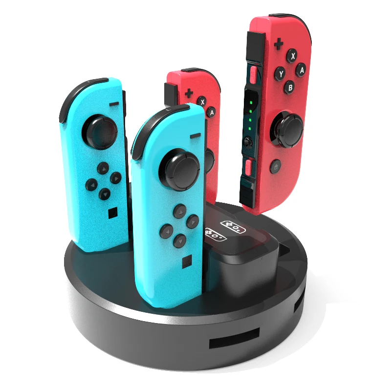 4in1 Charging Dock with LED For  Nintendo Switch Joy-con Controller Stand Charger Station For Nintend Switch