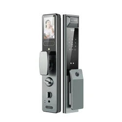 Wholesale Price High End 3D Face Recognition Smart Door Lock Video Voice with Camera and Eye Scanner For Entry Door