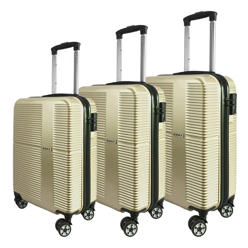 2020 Trending Aluminum Polycarbonate Trolley Koffer Rolling 3 Pcs Luggage Set Travel Bags