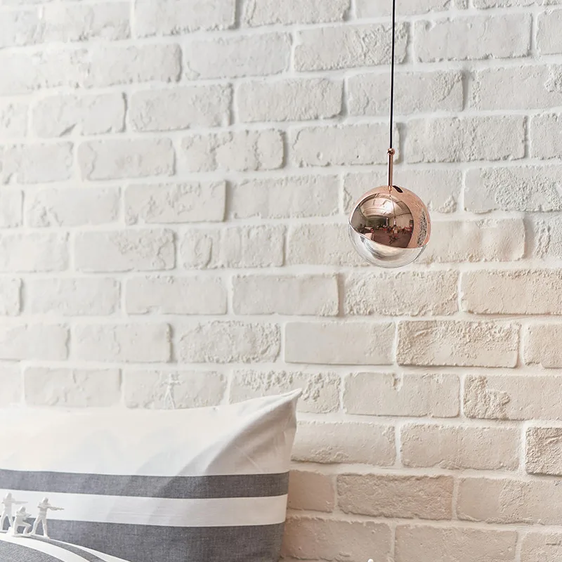 Zhongshan creative store shop small single rose gold metal round globe ball shape acrylic luminaire led chandelier pendant light